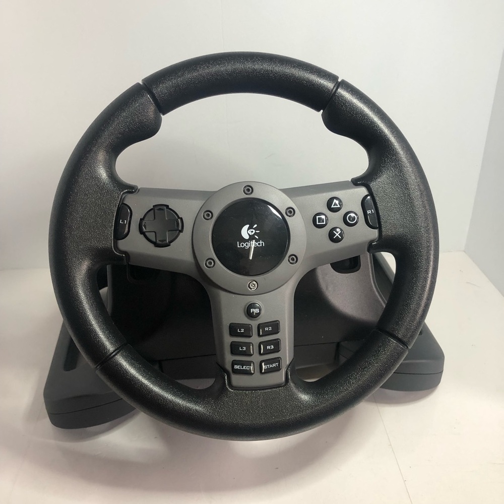 Logitech Driving Force Feedback Wireless Racing Wheel  -  PS2/PS3/PC